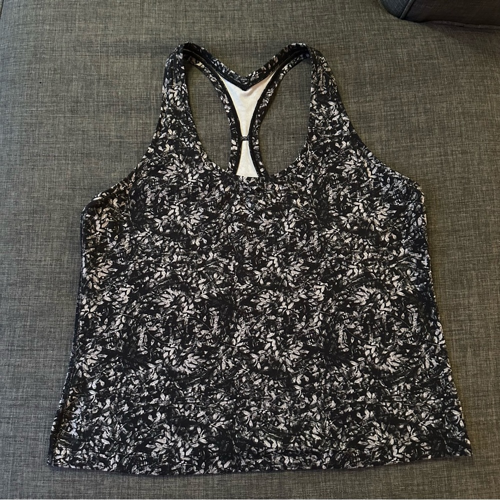 Lululemon Cool Nulu Racerback Short Tank, Blossom Overlay Starlight Multi 16